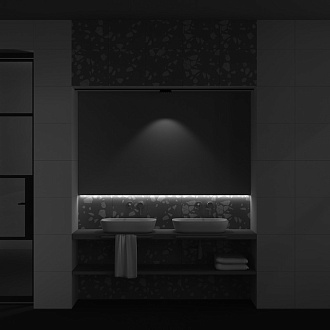 Светильник 12 см, 6W, 3000K, Maytoni Points TR082-1-6W3K-M-B, черный