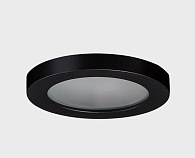 Встраиваемый светильник влагозащищенный Italline DL 2633 black, черный, вр 6,8 см