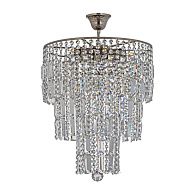 Люстра *38*54 см, 6*E27*60W, Arti Lampadari Napoli Nickel Napoli E 1.5.38.501 N, Матовый никель