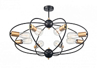 Потолочный светильник  70*47 см, 8*E27 черный, золото Vele Luce Crea VL6522L08
