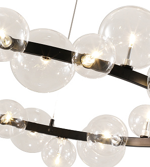 Подвесная люстра KINK Light Иона 07608-15A,19, диаметр 85 см, черный