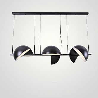 Подвесной светильник Trapeze Triplette by oblure 150*35*37 см, 6*E27*60W, ImperiumLoft 40.962, Чёрный