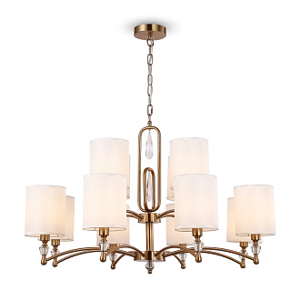 Светильник 88 см, Freya Riverside FR1007PL-12BS, латунь