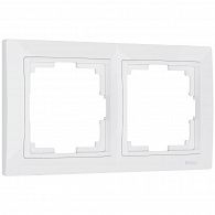 W0022001 Рамка на 2 поста Snabb basic, белый Werkel, 4690389161346