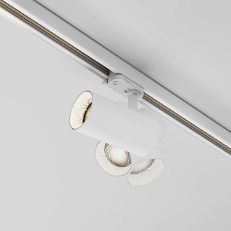 Трековый трехфазный светильник 7 см, 20W, 2700-5000K, Maytoni Focus Led TR197-3-20WCCT-M-W, белый