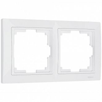 W0022001 Рамка на 2 поста Snabb basic, белый Werkel, 4690389161346