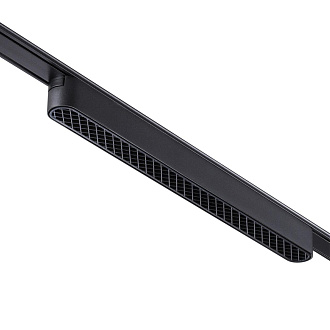 Трековый светильник для низковольтного шинопровода 33*2,5* см, LED 18W*3000 К, Novotech Shino Smal, черный, 359248