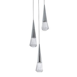 Подвесной светильник 30*30*97 см, LED 15W, 4000K, Хром MODELUX ML.3315.5