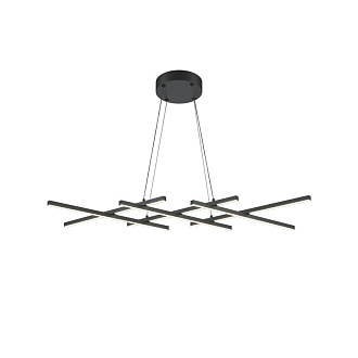 Подвесная люстра 103,5*30*307 см, LED, 40W, 4000К, Maytoni Halo MOD244PL-L50BK черный