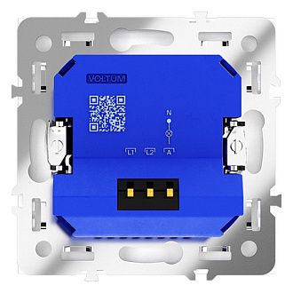 Светорегулятор встраиваемый Voltum S70 поворотно-нажимной 600 Вт, кашемир пластик Soft touch VLS070303