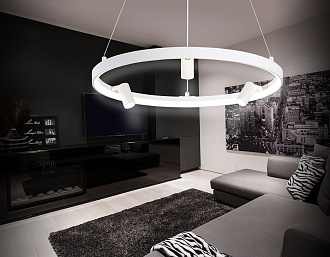 Светильник подвесной 50*6,5*120 см, LED 50W, 3000К, белый Ambrella Comfort LineTech FL5281