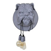 Светильник *41 см, 3*E27*W, Loft It 10177 Grey Bulldog, Серый