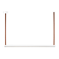 Подвес4 108*60/160 см, 30W 3000K Lightstar Palla 737116 Белый