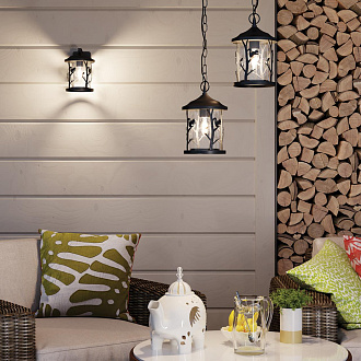 Уличный настенный светильник Odeon Light Cuita 4963/1W, черный