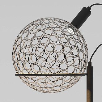 Напольный cветильник 23,5*23,5*153- см, *LED*6W, 3000K, Eurosvet Gemini, 80492/1 черный, 4690389210143