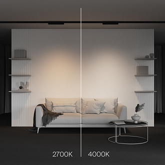 Трековый трехфазный светильник 38 см, 10W, 2700K, Maytoni Basis TR196-3-10W2.7K-B, черный