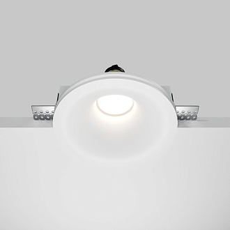 Встраиваемый светильник 13*13*5 см, 1*GU10, 12W, Maytoni Technical Gyps Modern DL002-1-01-W-1 белый, вр 13,5 см