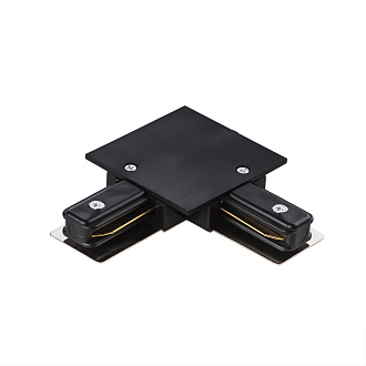 Соединитель L-образный однофазный для встраиваемых треков 9,5*9,5 см, Черный Lightstar Barra 501127