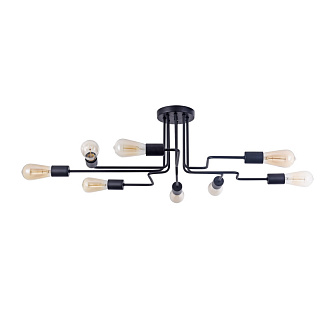 Потолочная люстра Maytoni Gilbert T532CL-08B, диаметр 87 см, черный 