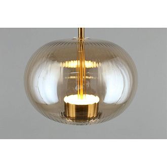 Подвесной светильник 22*50-145 см, 1*LED, 12W, 3000K, Aployt Ambr APL.057.06.12, латунный