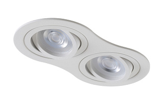 Светильник встроенный 18*9 см, Crystal Lux CLT 001C2 WH Белый, вр 7,5*15 см