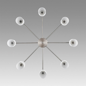 Люстра потолочная 72*49 см, 8*E14 Lumion MAVE 8099/8C никель, белый