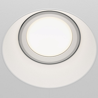 Встраиваемый светильник GU10*50W Maytoni Technical Dot, Белый DL042-01-RD-W