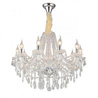 Подвесная люстра 75*80-140 см, 10*E14, 40W, Aployt Koletta APL.755.03.10, хром