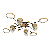 Светильник 115*115*20 см, LED 55W, 3000 / 6000K, Золото LED4U L3101-4