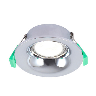 Светильник встраиваемый 9*3 см, 1*GU10*50W серебро Crystal Lux CLT 004C1 CH