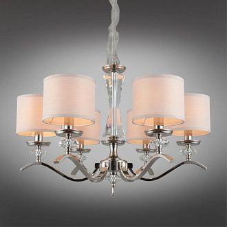 Подвесная люстра 70*70-140 см, 6*E14, 40W, Aployt Okin APL.715.03.06, хром