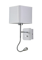 Бра 16*20 см, Crystal Lux PACO AP2 CHROME/WHITE Хром/белый