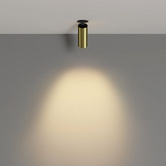 Спот 5,2*5,2*15,8 см, LED, 12W, 3000К, Maytoni Technical FOCUS LED C053CL-L12W2.7K-W-BS латунный, вр 5,5 см