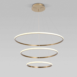 Подвесной светильник 80*80*135 см,  LED*155W, 4200;6500 К, Eurosvet Collars 90264/3, латунь