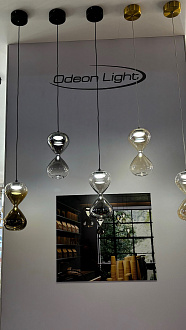 Подвесной светильник 10 см, 4W, 4000K, Odeon Light Pendant Glessi 5093/4L, бронза
