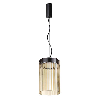 Подвес 19,6*19,6*164 см,  LED*W, 4000 К, Odeon Light Pillari, черный 5047/15L