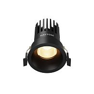 Встраиваемый светильник DL117-15W-2.7K-B **-9,8 см, *LED*15W, K, Maytoni technical Dip DL117-15W-2.7K-B, Черный, вр 7 см