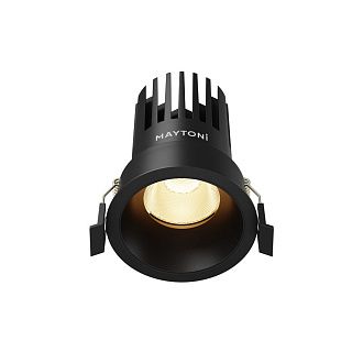Встраиваемый светильник DL117-15W-2.7K-B **-9,8 см, *LED*15W, K, Maytoni technical Dip DL117-15W-2.7K-B, Черный, вр 7 см