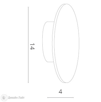 Бра 14 см, 6W, 3000К Arte Lamp A1506AP-1WH, белый