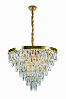 Люстра Ø800 x H600, мм, 18*40W (720W), GOLD+CLEAR (Золото + Прозрачный Хрусталь) NewRgy 5729E/18A GOLD+CLEAR