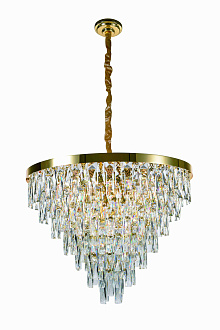 Люстра Ø800 x H600, мм, 18*40W (720W), GOLD+CLEAR (Золото + Прозрачный Хрусталь) NewRgy 5729E/18A GOLD+CLEAR