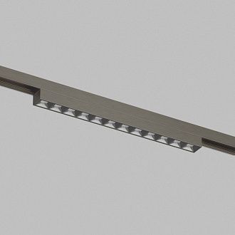 Светильник на шине 23,2*1,9*2,7 см, *LED*910Lm, 3000-4000-6000K, Denkirs Shine Grill Zigbee DK5971-DN, темный никель