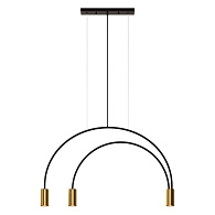 Светильник подвесной Loft It Volta 5043-3, бронза-черный