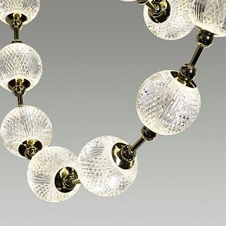 Светильник 376 см, 80W, 4000K, Odeon Light Crystal 5008/80L, золото