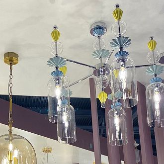 Подвесная люстра диаметр 65 см Odeon Light Bizet 4855/3C Золото