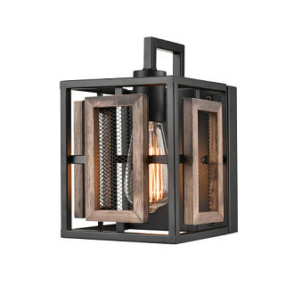 Бра 17*17*23 см, 1*E27 черный Vele Luce Legion VL6272W01