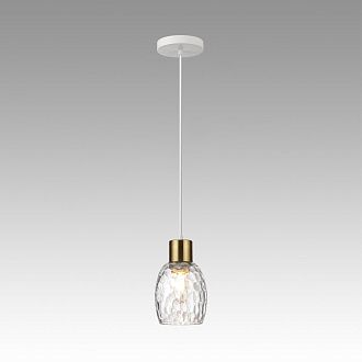 Подвес 12*12*150 см, 1*E27 Lumion Ice 6583/1A белый, золотой