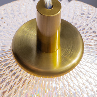 Светильник 68 см, 19W, 3000K, Freya Awella FR6135PL-L18BT, латунь