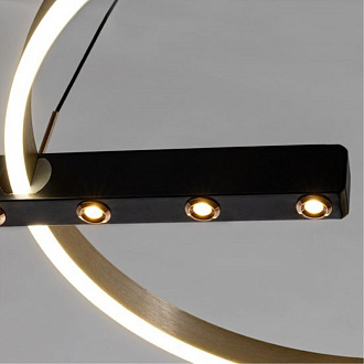 Светильник 65 см, 65W, 3000-6000K, Arte Lamp VERITATE A2221SP-1BR, черный-коричневый