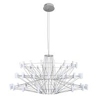 Подвесная люстра 100 см, 44W, 3000K, LOFT IT Coppelia 10476 Silver, серебро